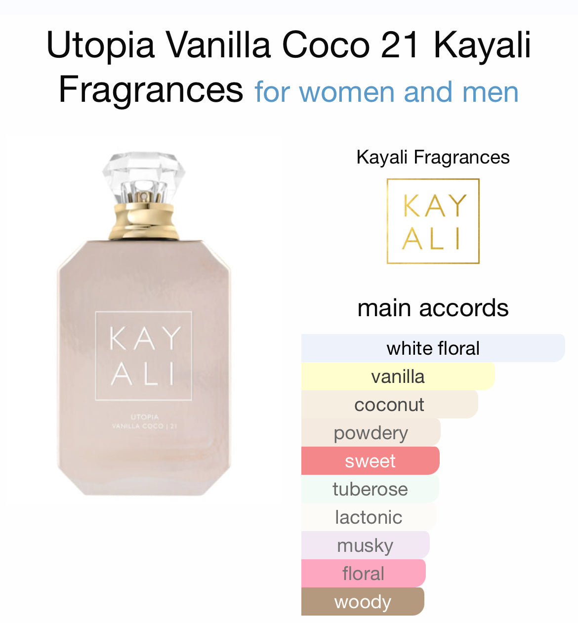 Utopia Vanilla 21 kayali