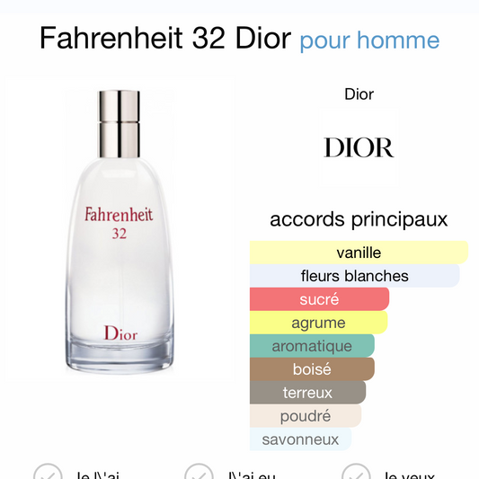 Dior fahrenheit 32